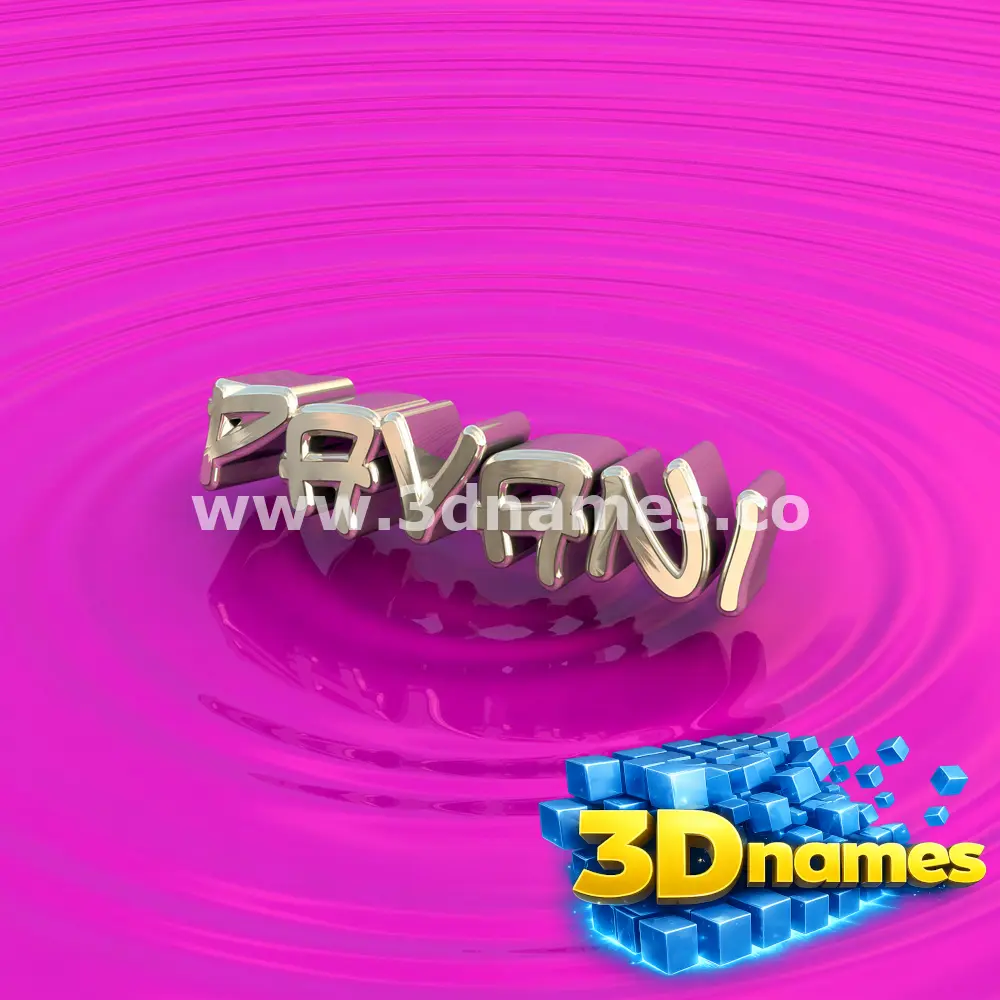 pavani in Pink Graffiti style - 3D name wallpaper