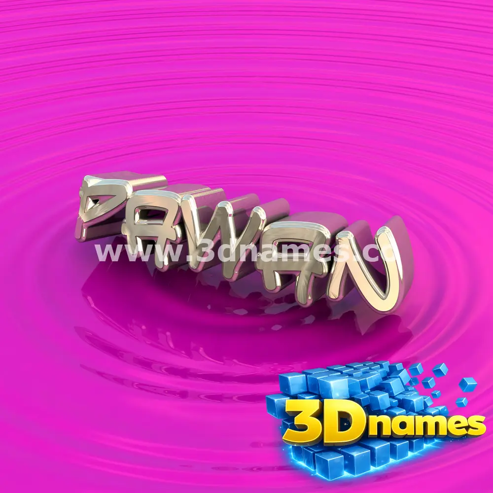 pawan in Pink Graffiti style - 3D name wallpaper