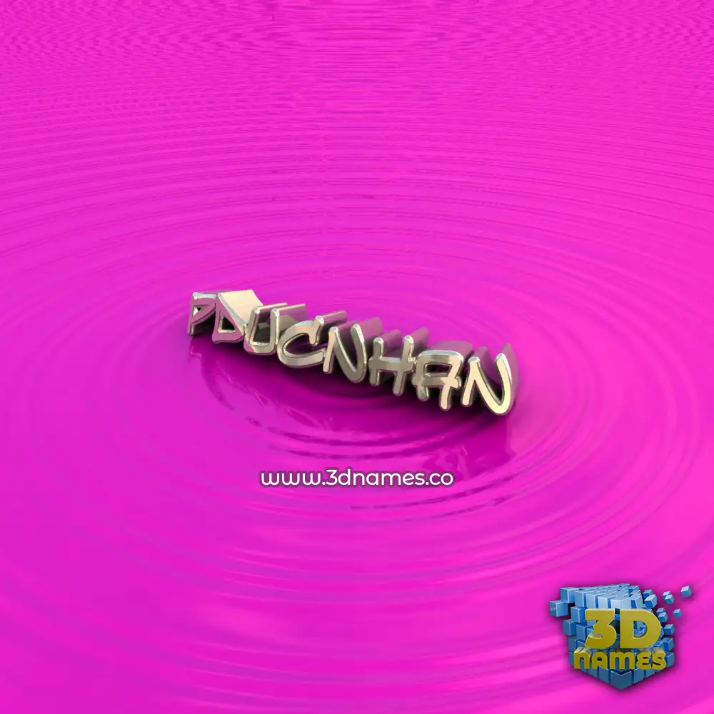 pducnhan in Pink Graffiti style - 3D name wallpaper