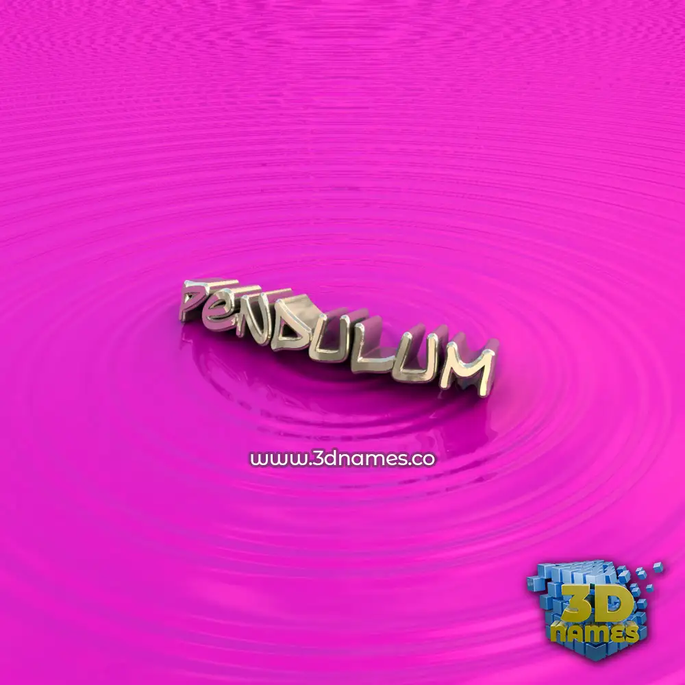 pendulum in Pink Graffiti style - 3D name wallpaper