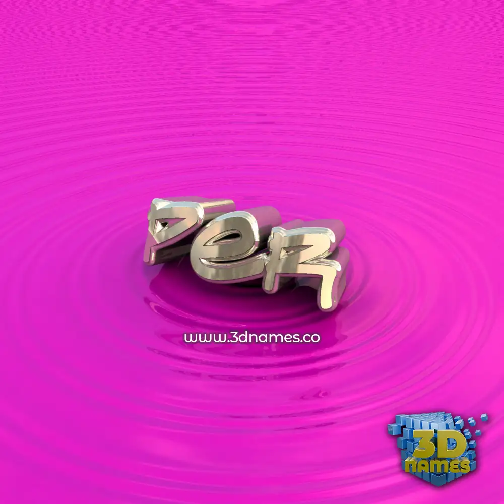 per in Pink Graffiti style - 3D name wallpaper