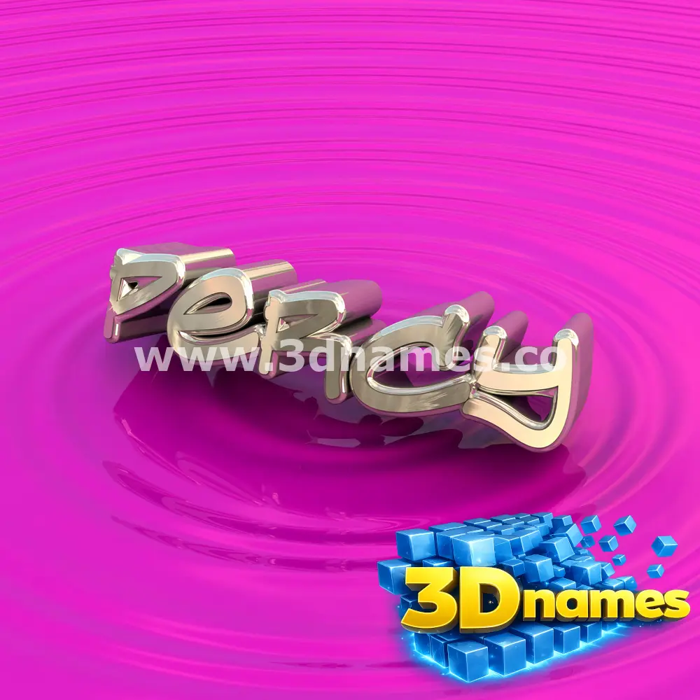 percy in Pink Graffiti style - 3D name wallpaper
