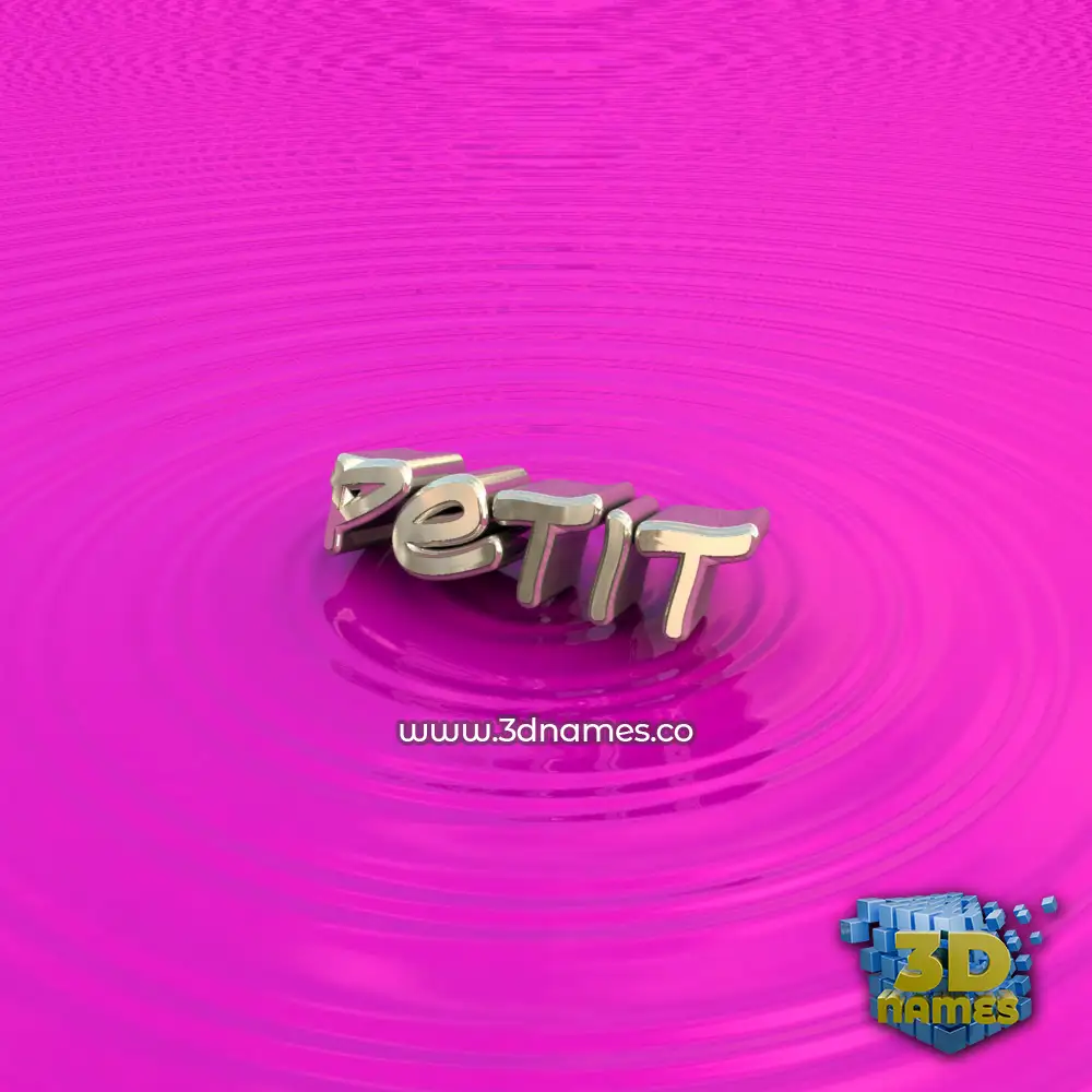 petit in Pink Graffiti style - 3D name wallpaper