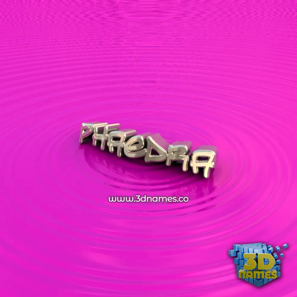 phaedra in Pink Graffiti style - 3D name wallpaper