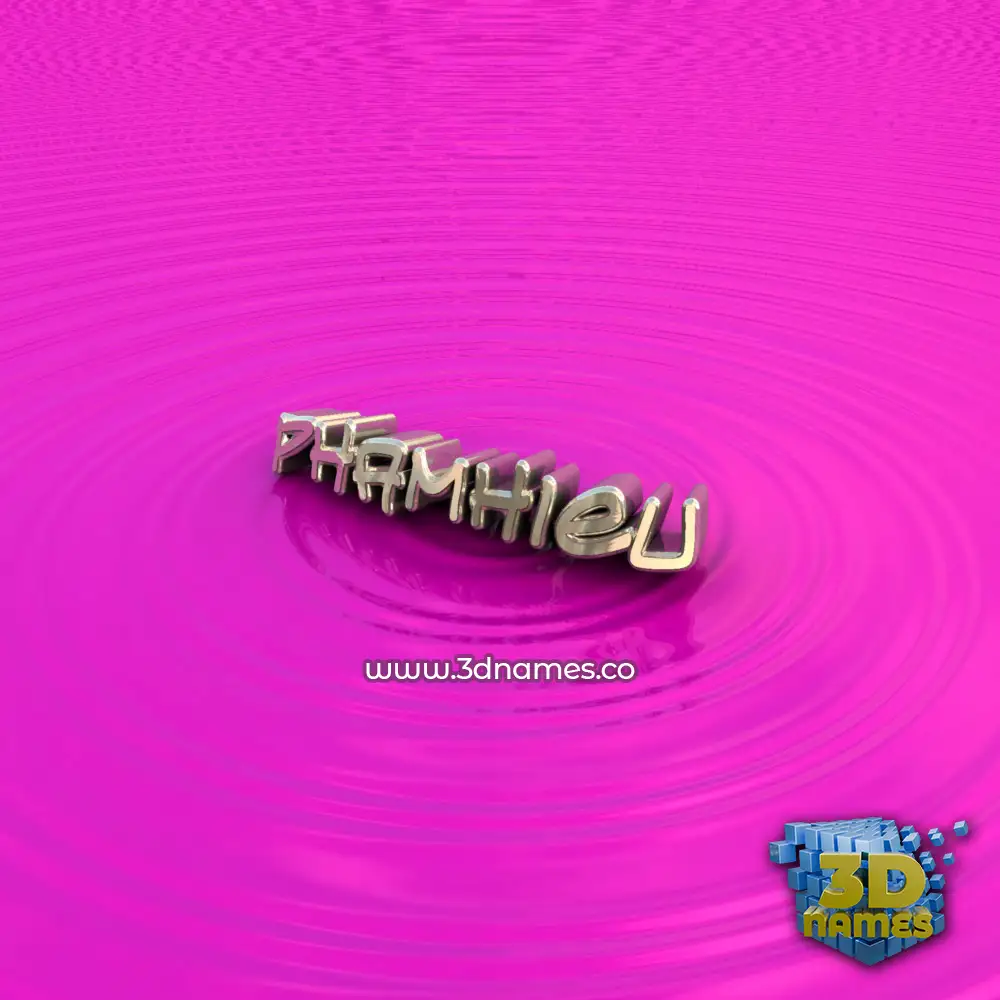 phamhieu in Pink Graffiti style - 3D name wallpaper