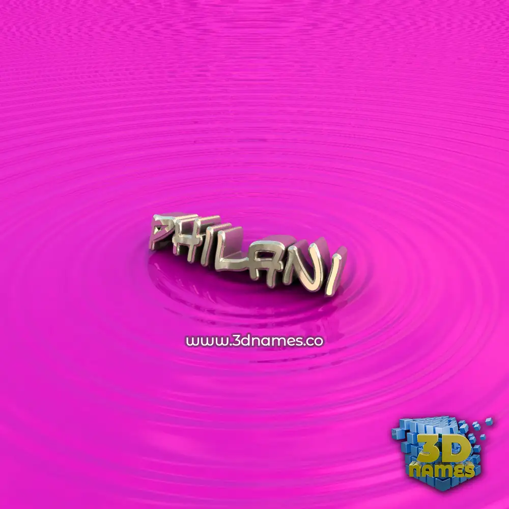 philani in Pink Graffiti style - 3D name wallpaper