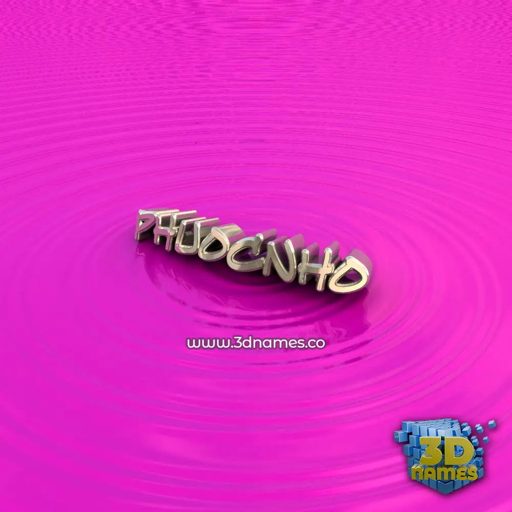 phuocnho in Pink Graffiti style - 3D name wallpaper