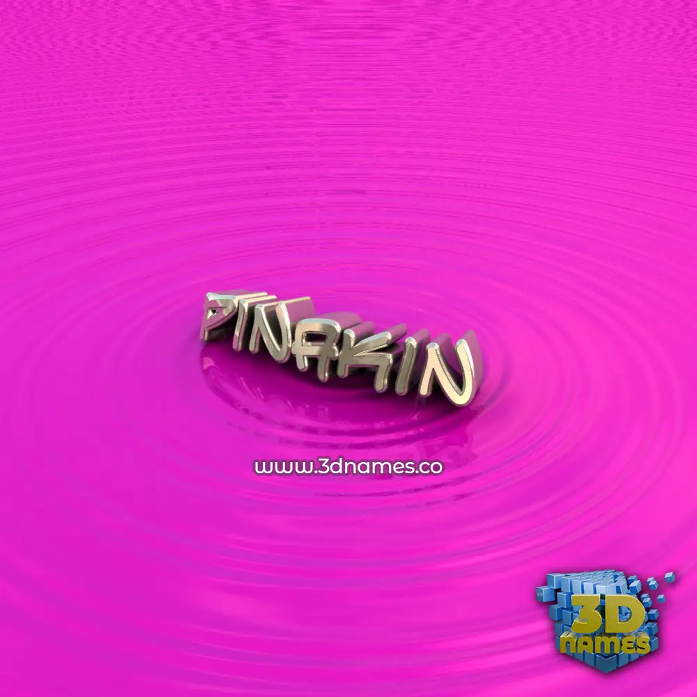 pinakin in Pink Graffiti style - 3D name wallpaper