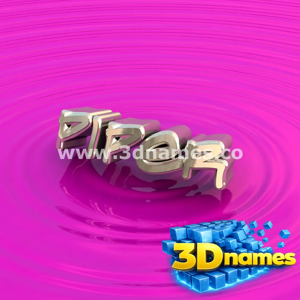 piper in Pink Graffiti style - 3D name wallpaper