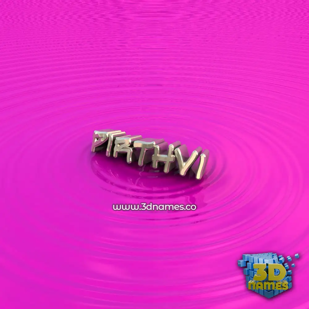 pirthvi in Pink Graffiti style - 3D name wallpaper