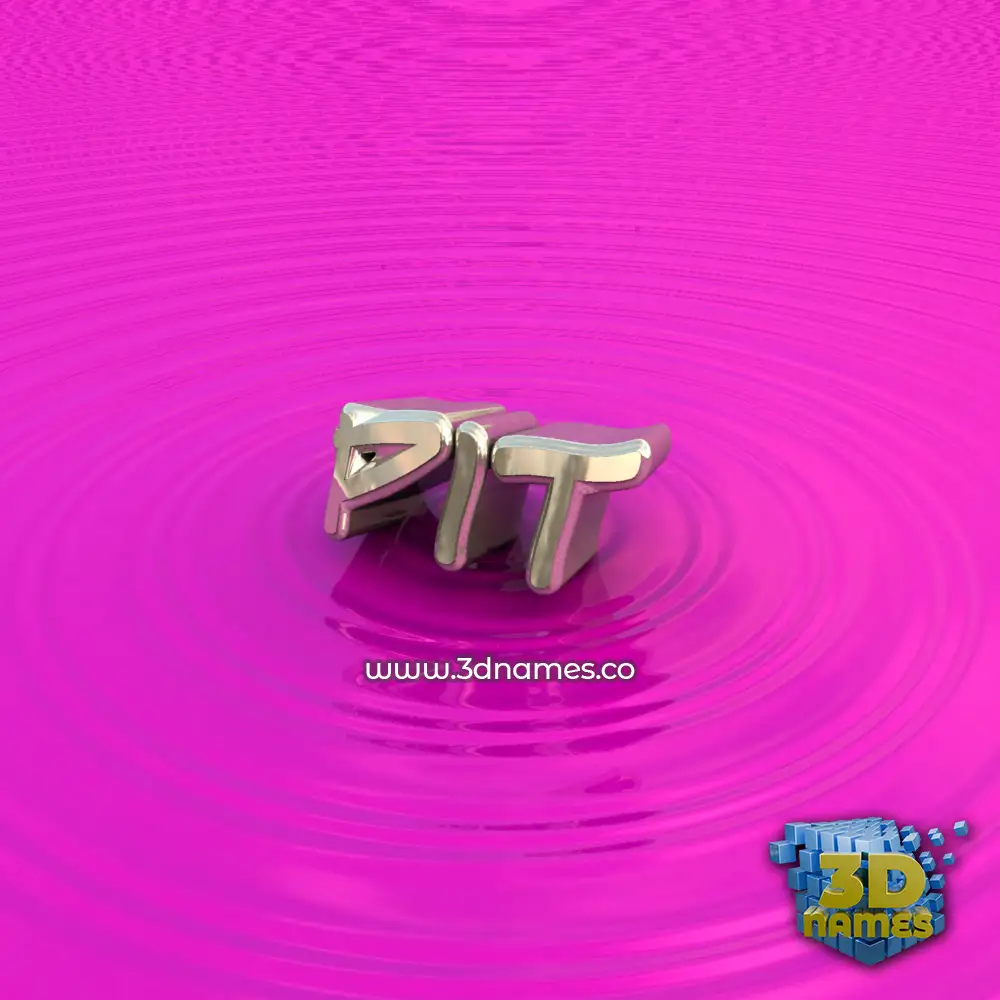 pit in Pink Graffiti style - 3D name wallpaper