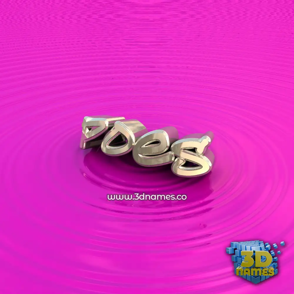 poes in Pink Graffiti style - 3D name wallpaper