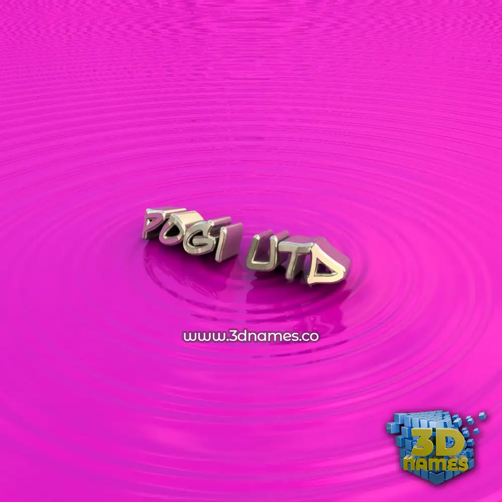 pogi utd in Pink Graffiti style - 3D name wallpaper