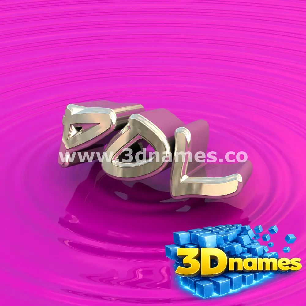 pol in Pink Graffiti style - 3D name wallpaper