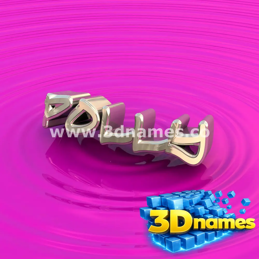 polly in Pink Graffiti style - 3D name wallpaper