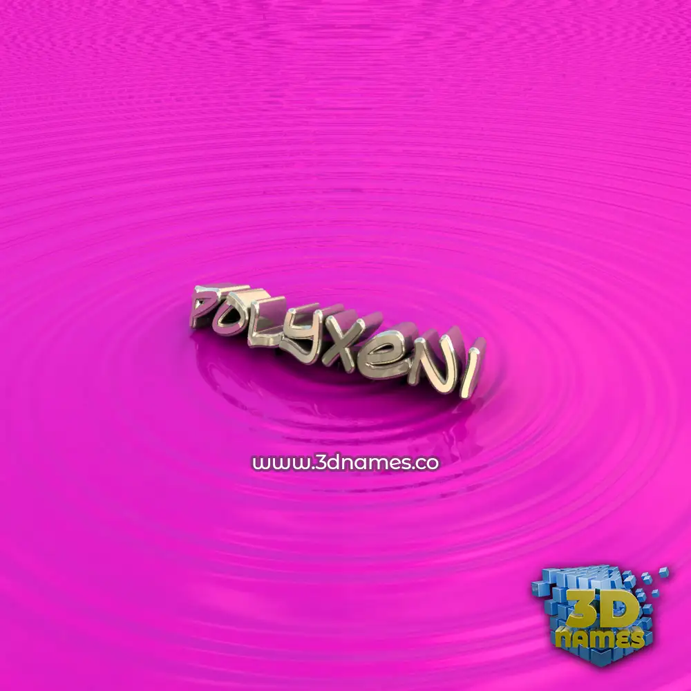 polyxeni in Pink Graffiti style - 3D name wallpaper