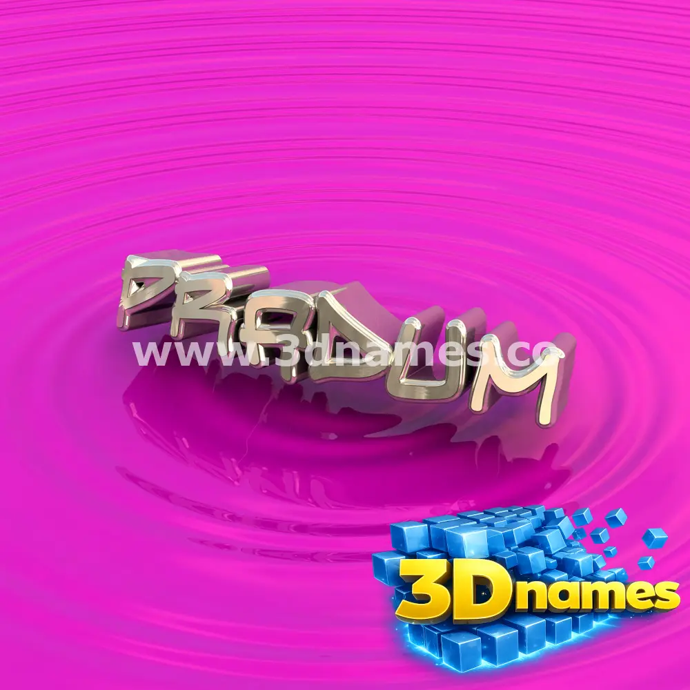 pradum in Pink Graffiti style - 3D name wallpaper