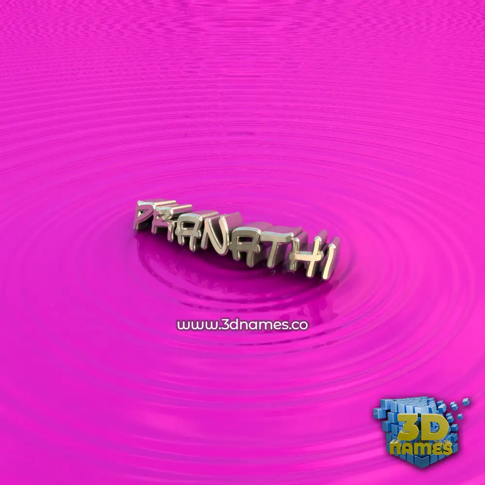 pranathi in Pink Graffiti style - 3D name wallpaper