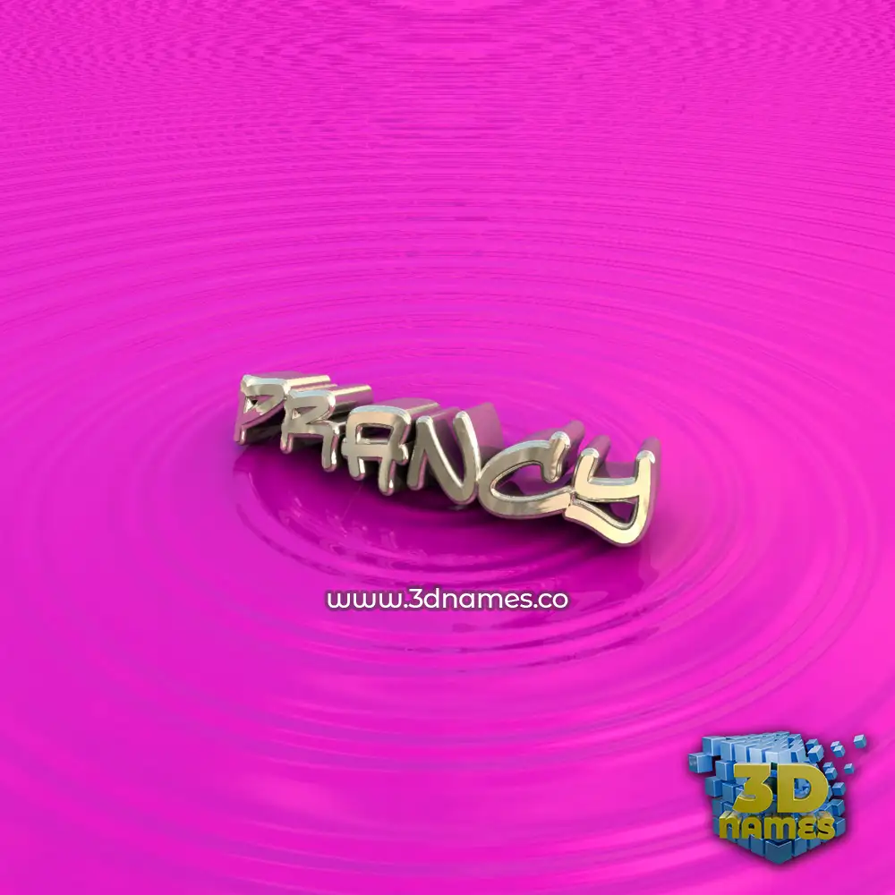 prancy in Pink Graffiti style - 3D name wallpaper