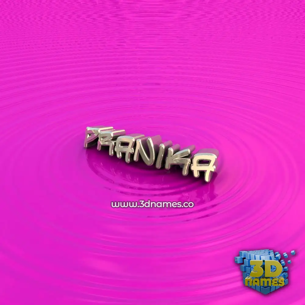 pranika in Pink Graffiti style - 3D name wallpaper