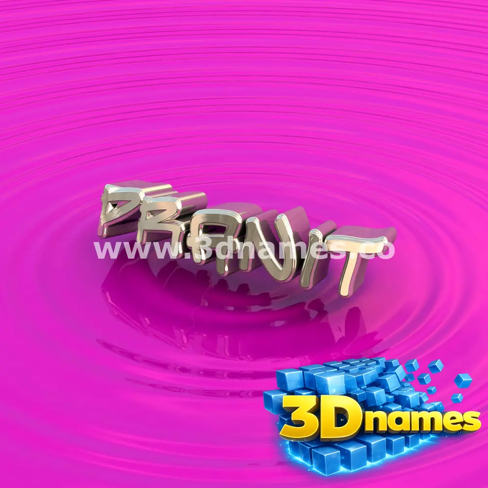 pranit in Pink Graffiti style - 3D name wallpaper