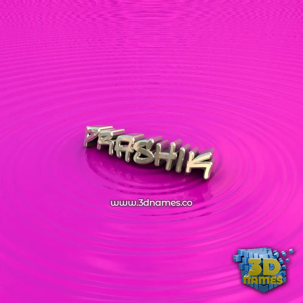 prashik in Pink Graffiti style - 3D name wallpaper