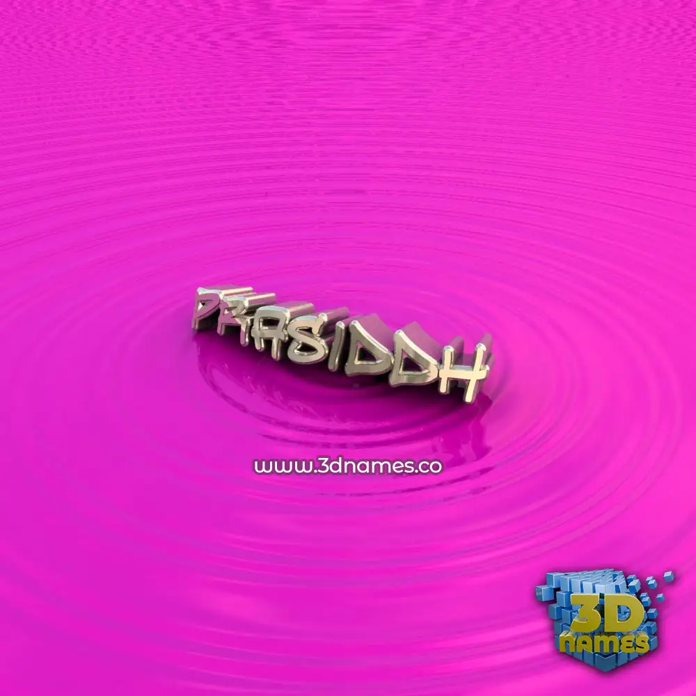 prasiddh in Pink Graffiti style - 3D name wallpaper