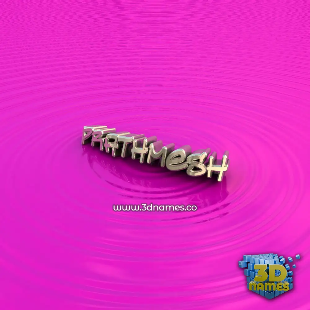 prathmesh in Pink Graffiti style - 3D name wallpaper