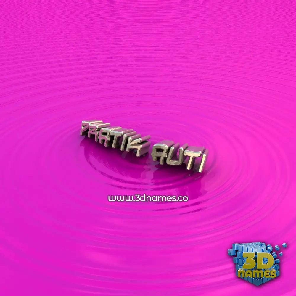 pratik auti in Pink Graffiti style - 3D name wallpaper