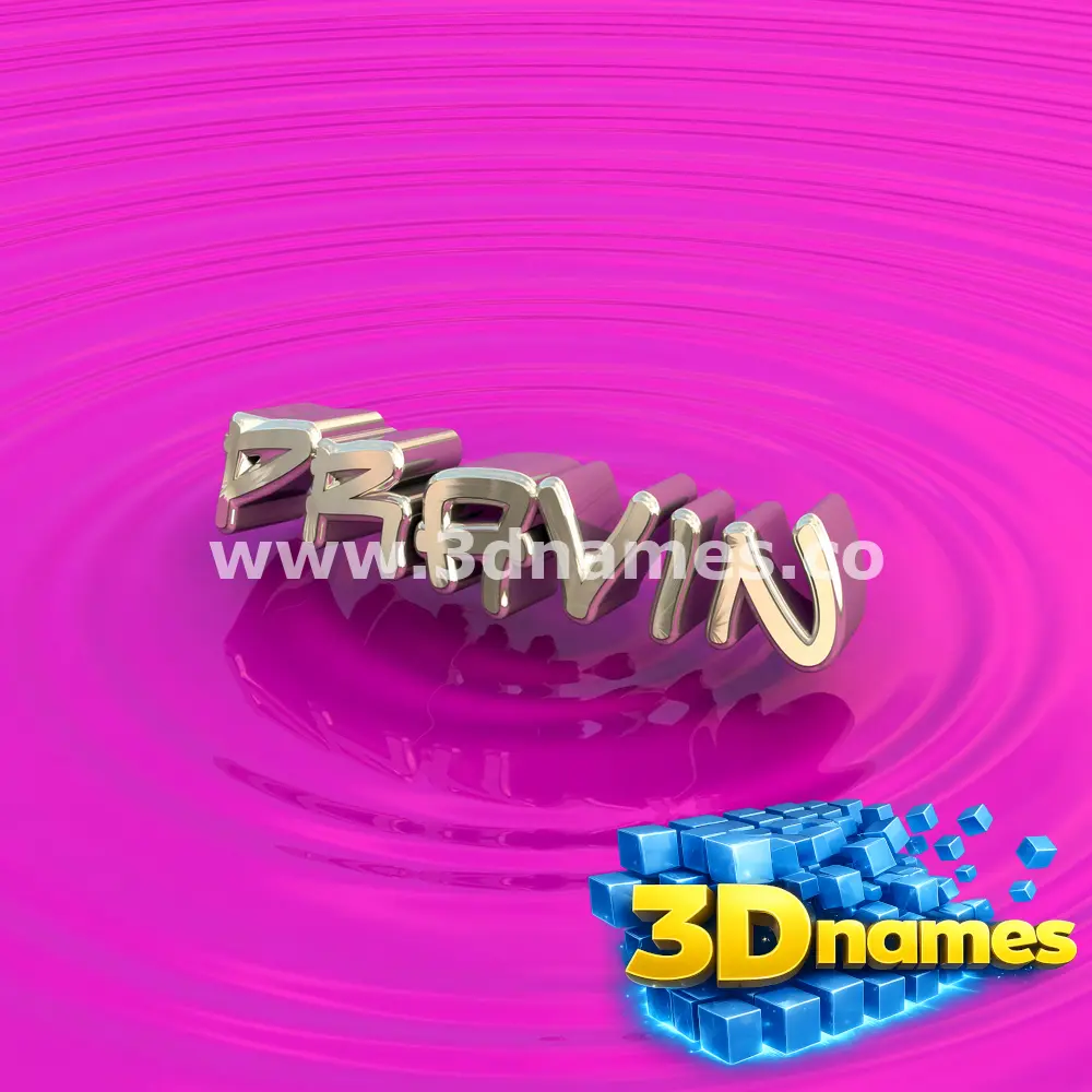 pravin in Pink Graffiti style - 3D name wallpaper