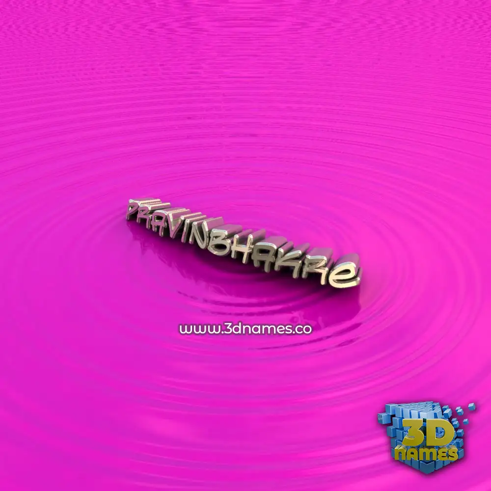pravinbhakre in Pink Graffiti style - 3D name wallpaper