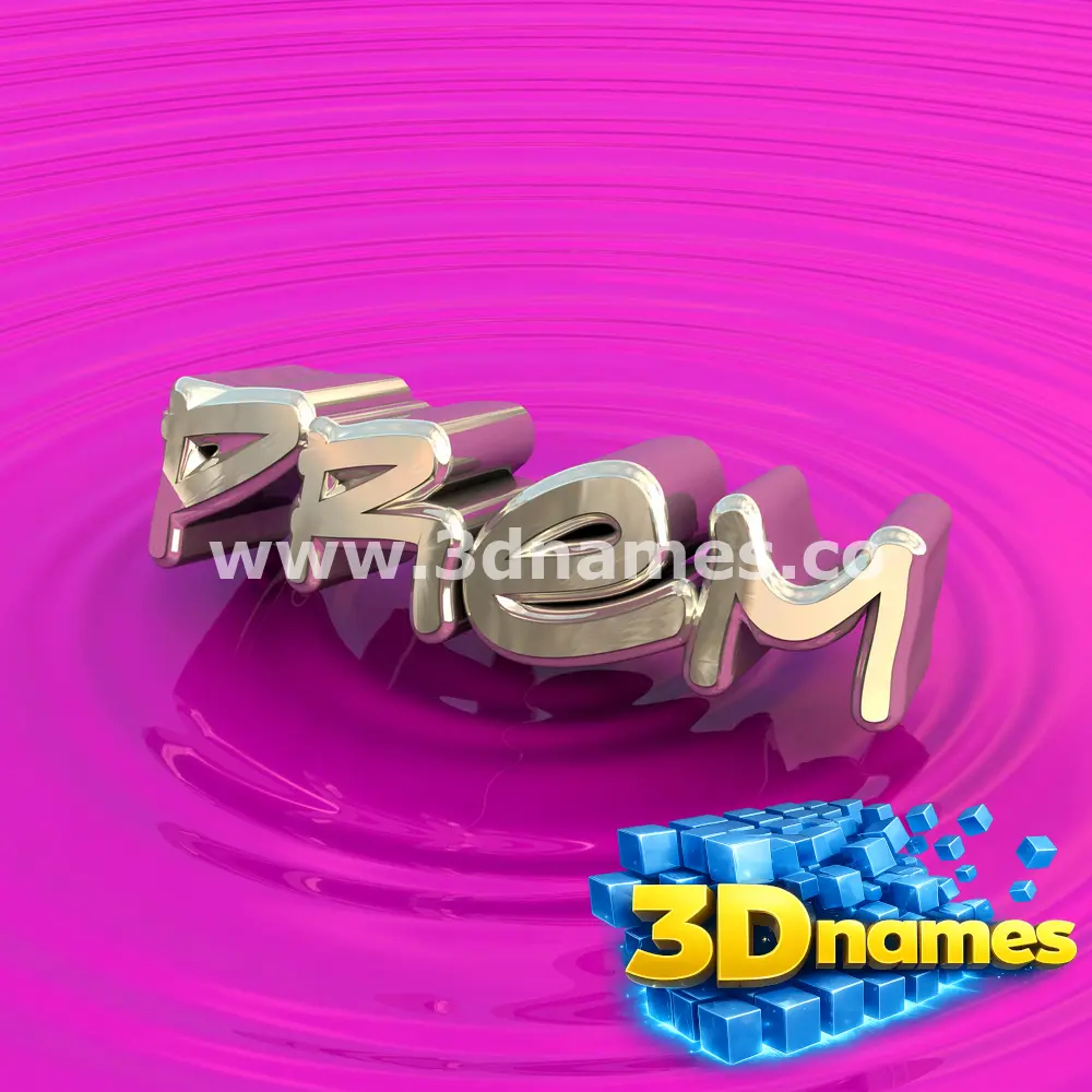 prem in Pink Graffiti style - 3D name wallpaper