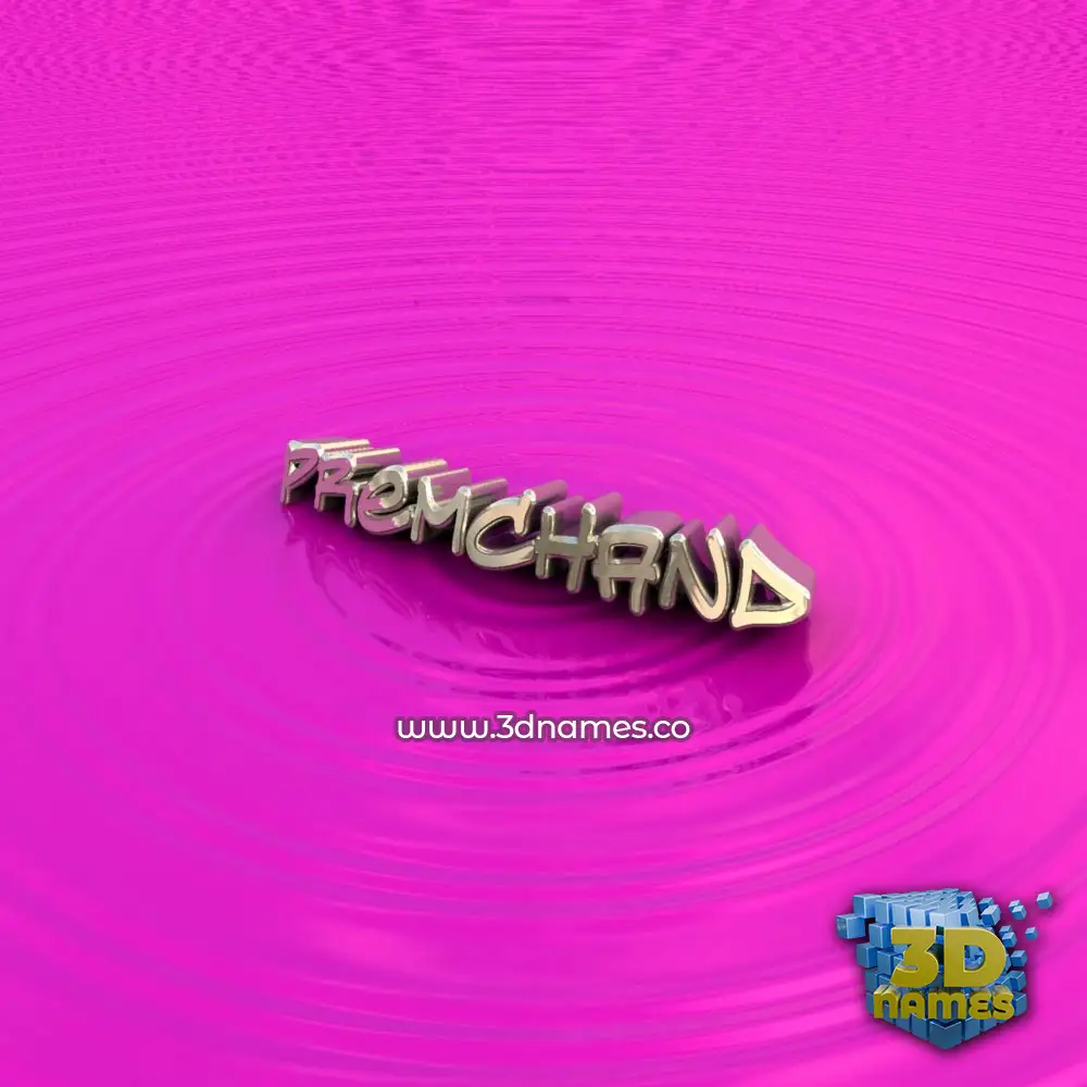 premchand in Pink Graffiti style - 3D name wallpaper
