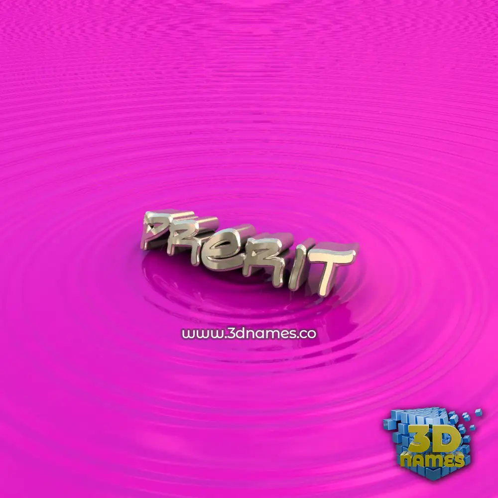 prerit in Pink Graffiti style - 3D name wallpaper
