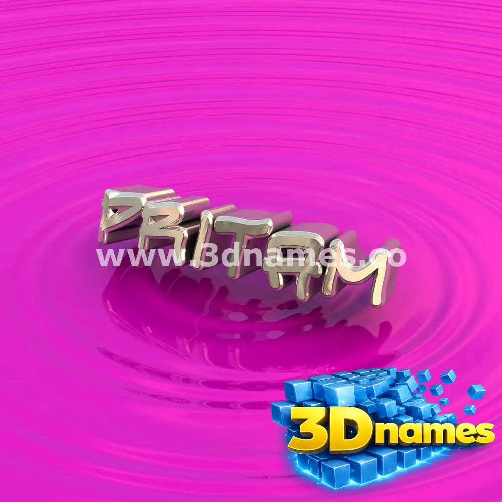 pritam in Pink Graffiti style - 3D name wallpaper