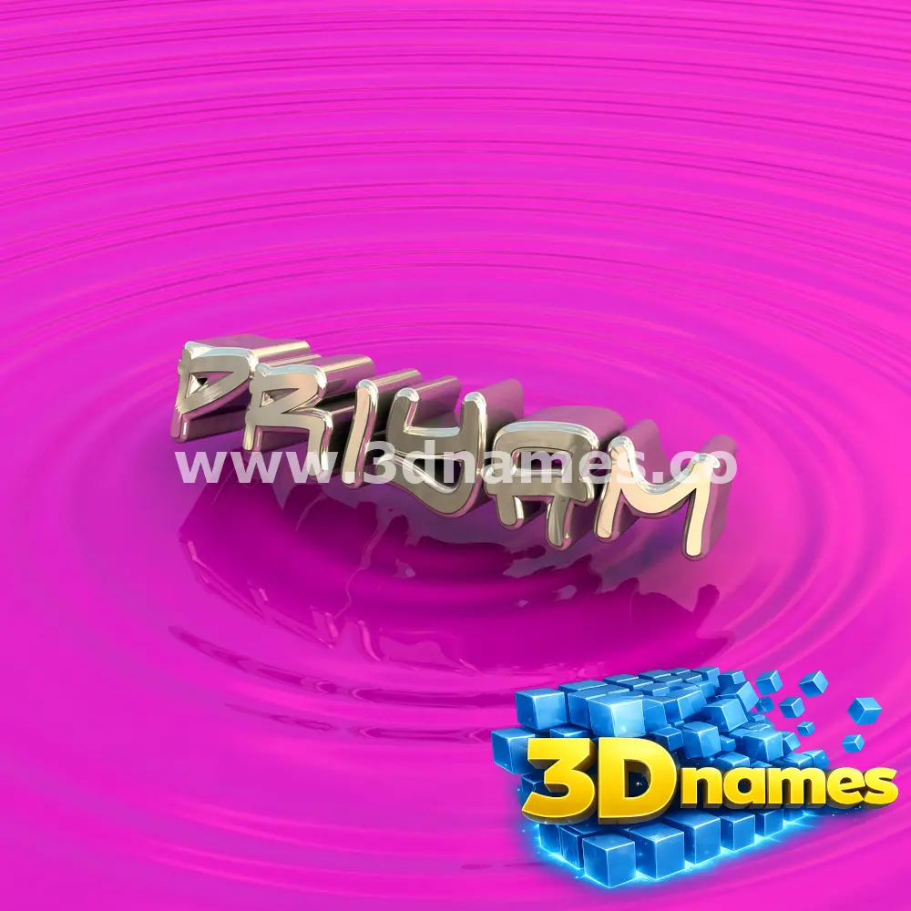 priyam in Pink Graffiti style - 3D name wallpaper