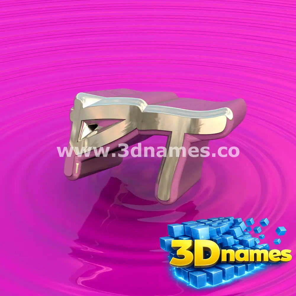 pt in Pink Graffiti style - 3D name wallpaper