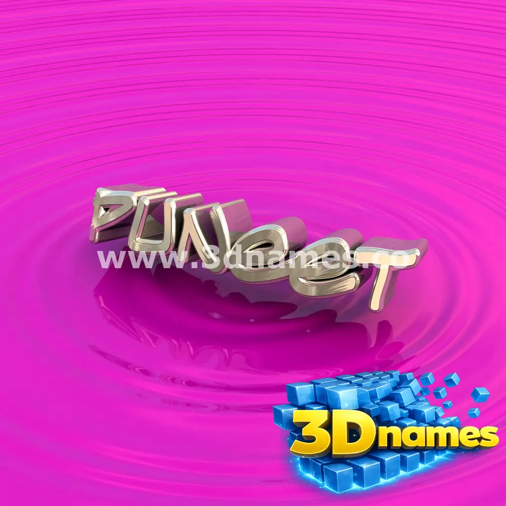 puneet in Pink Graffiti style - 3D name wallpaper