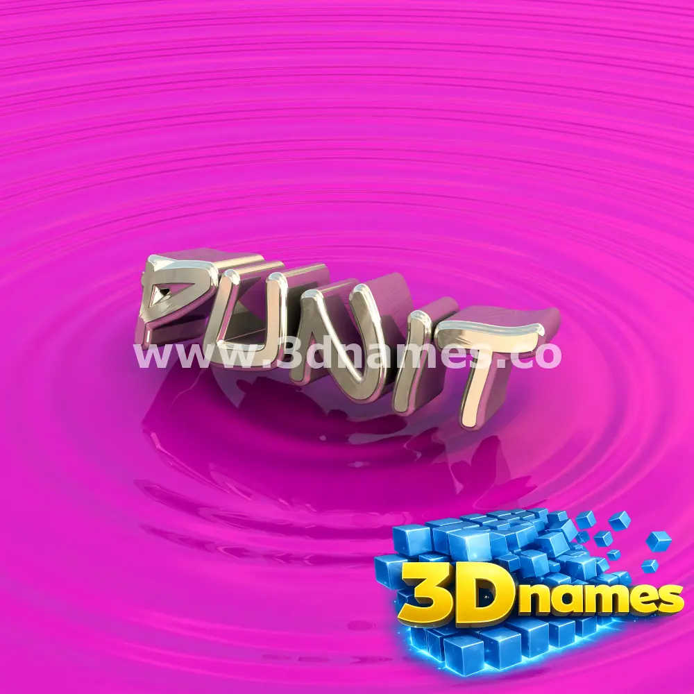 punit in Pink Graffiti style - 3D name wallpaper