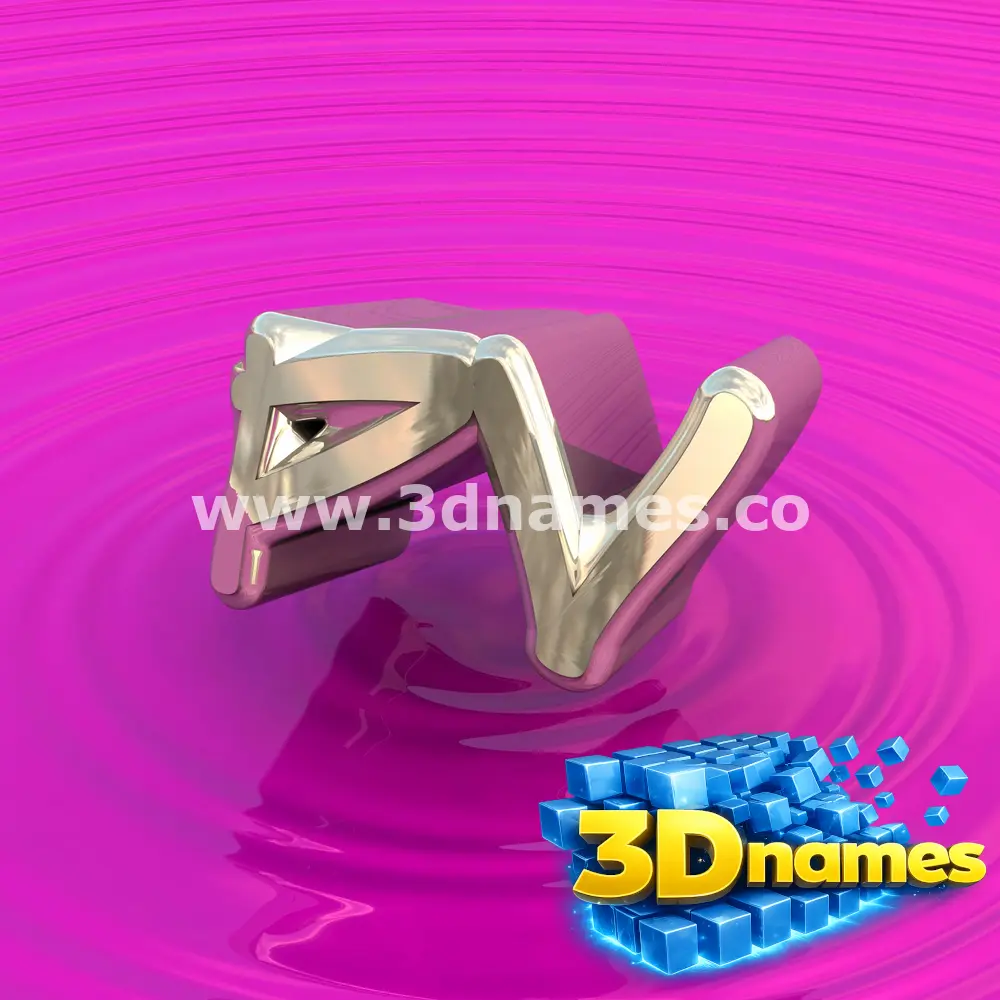 pv in Pink Graffiti style - 3D name wallpaper