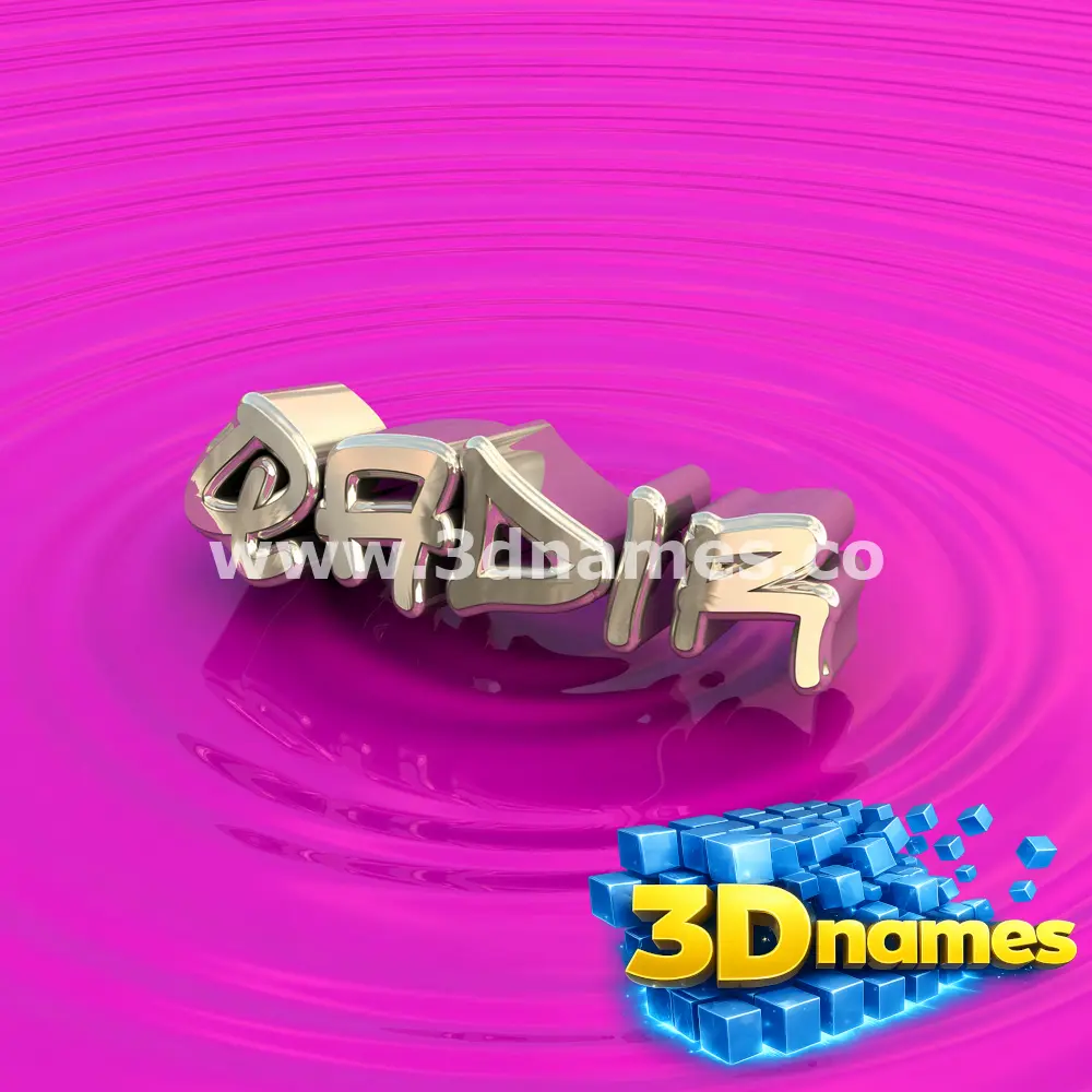 qadir in Pink Graffiti style - 3D name wallpaper
