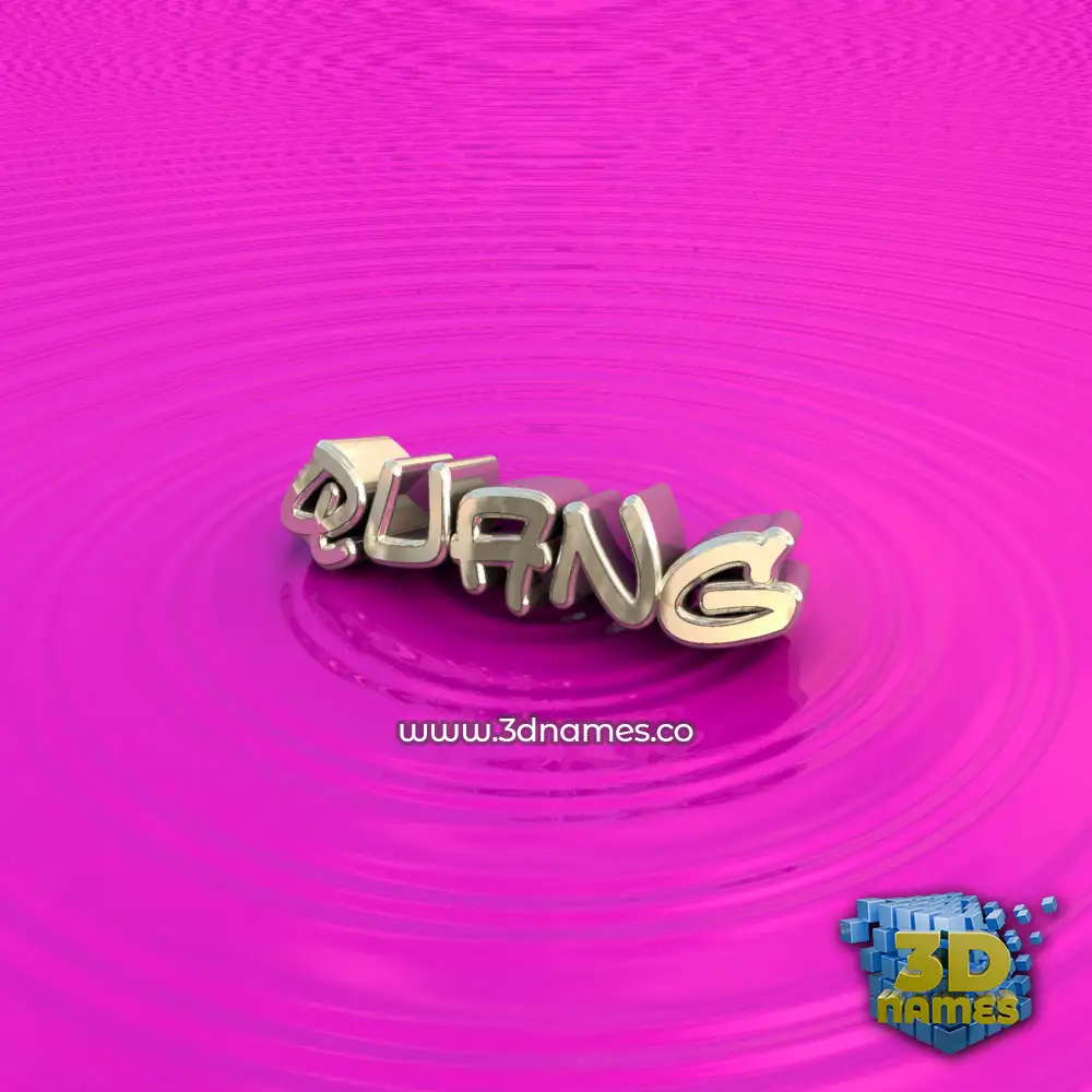quang in Pink Graffiti style - 3D name wallpaper