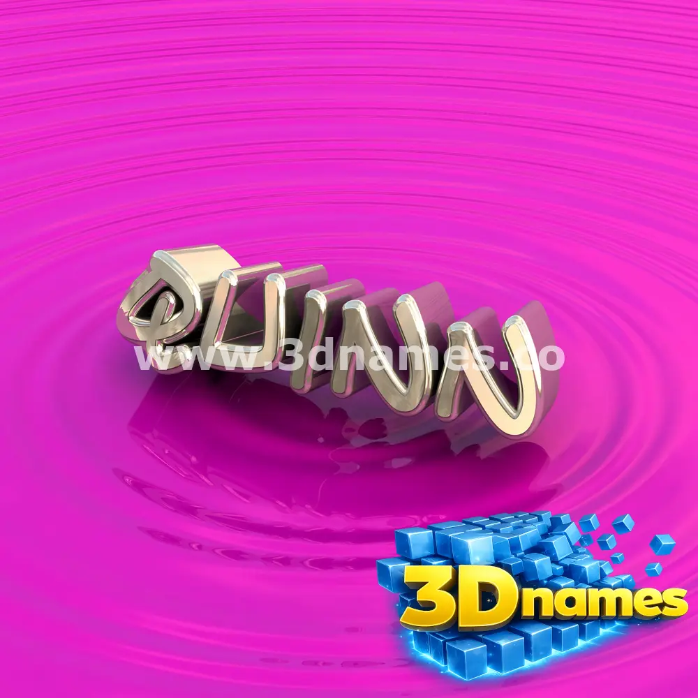 quinn in Pink Graffiti style - 3D name wallpaper