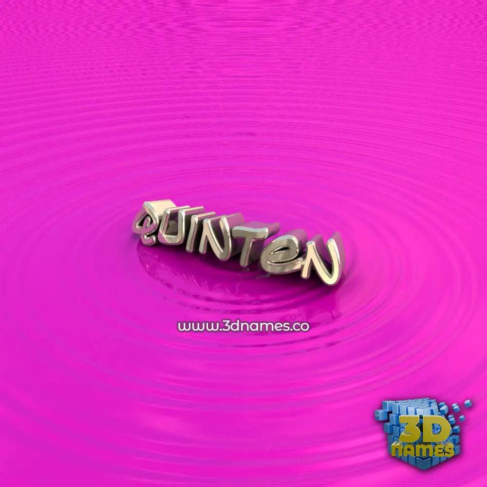 quinten in Pink Graffiti style - 3D name wallpaper