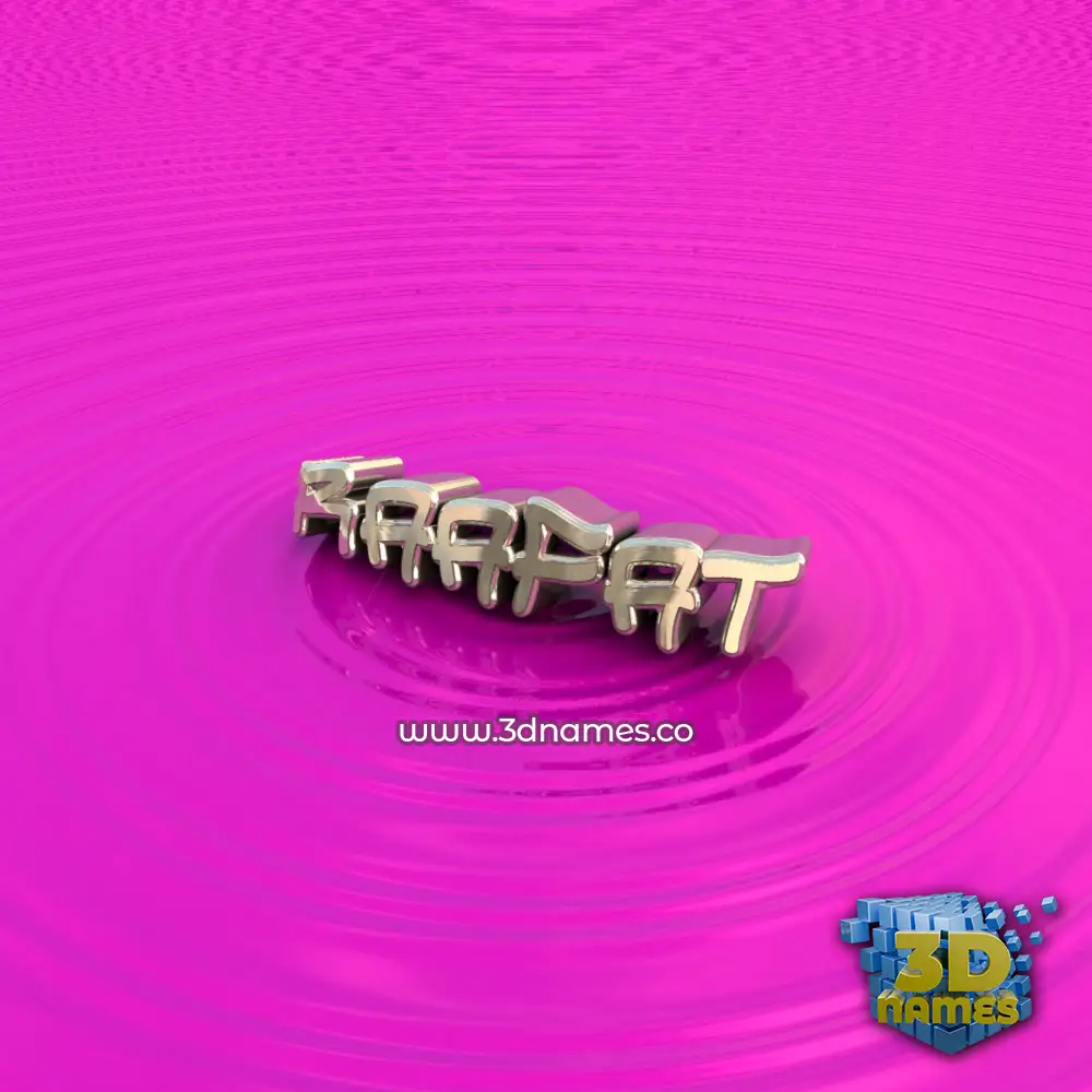 raafat in Pink Graffiti style - 3D name wallpaper