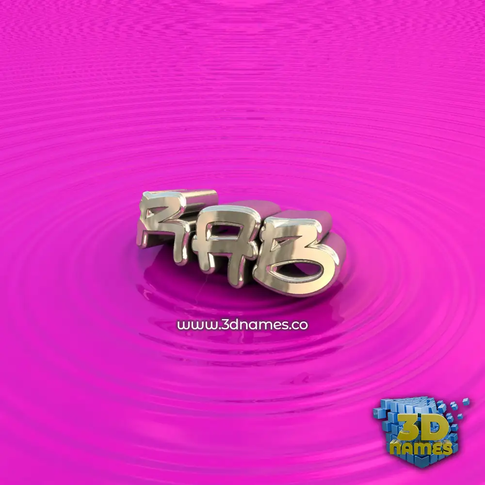 rab in Pink Graffiti style - 3D name wallpaper