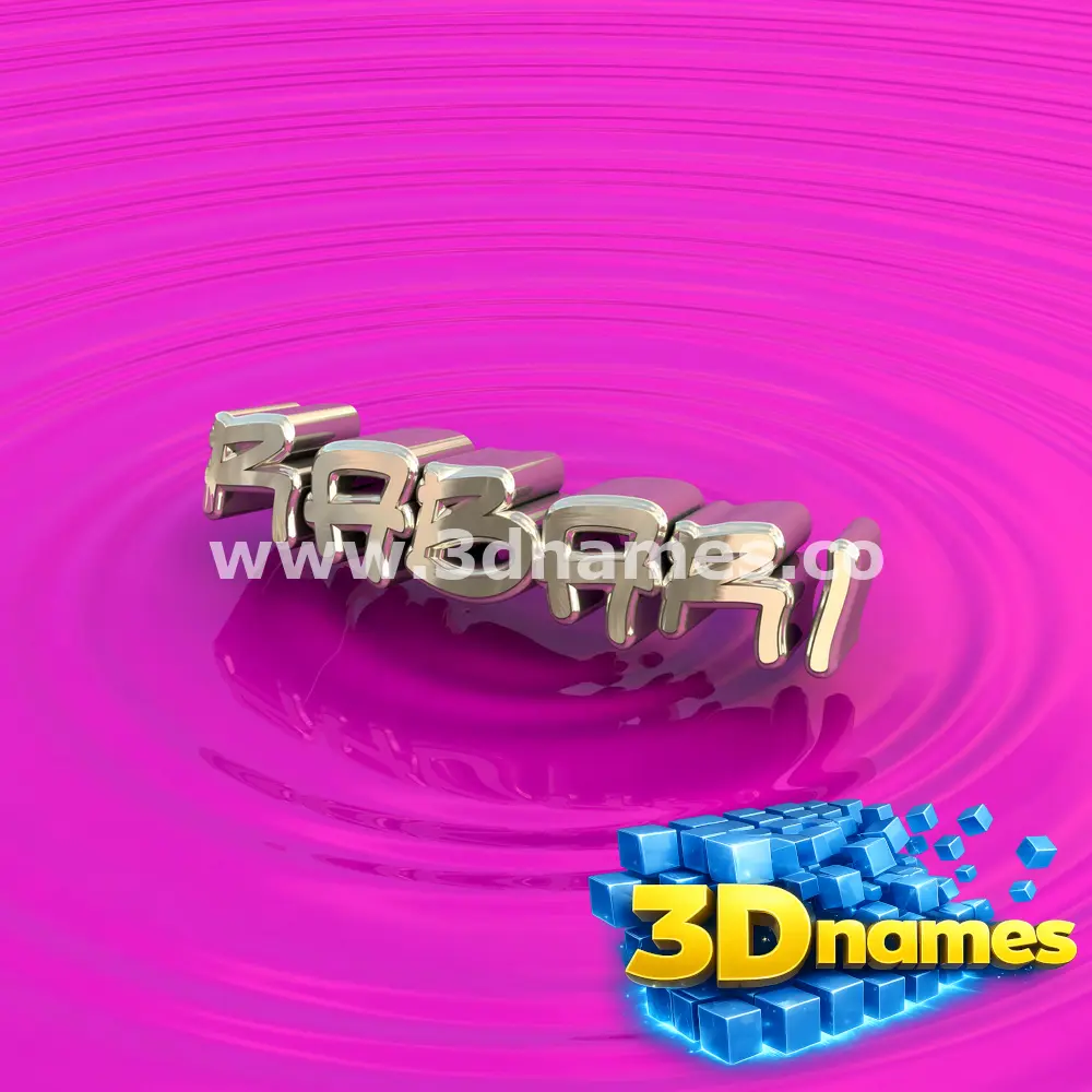 rabari in Pink Graffiti style - 3D name wallpaper