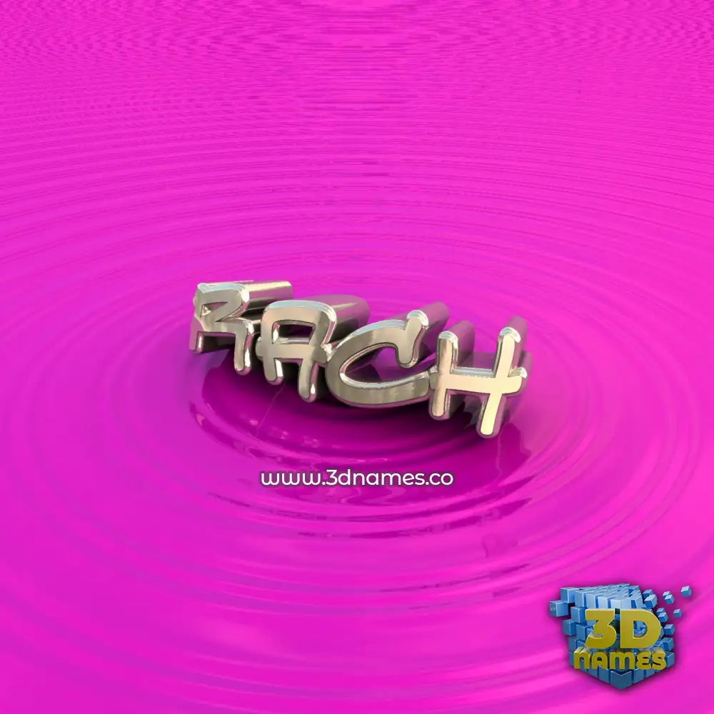 rach in Pink Graffiti style - 3D name wallpaper