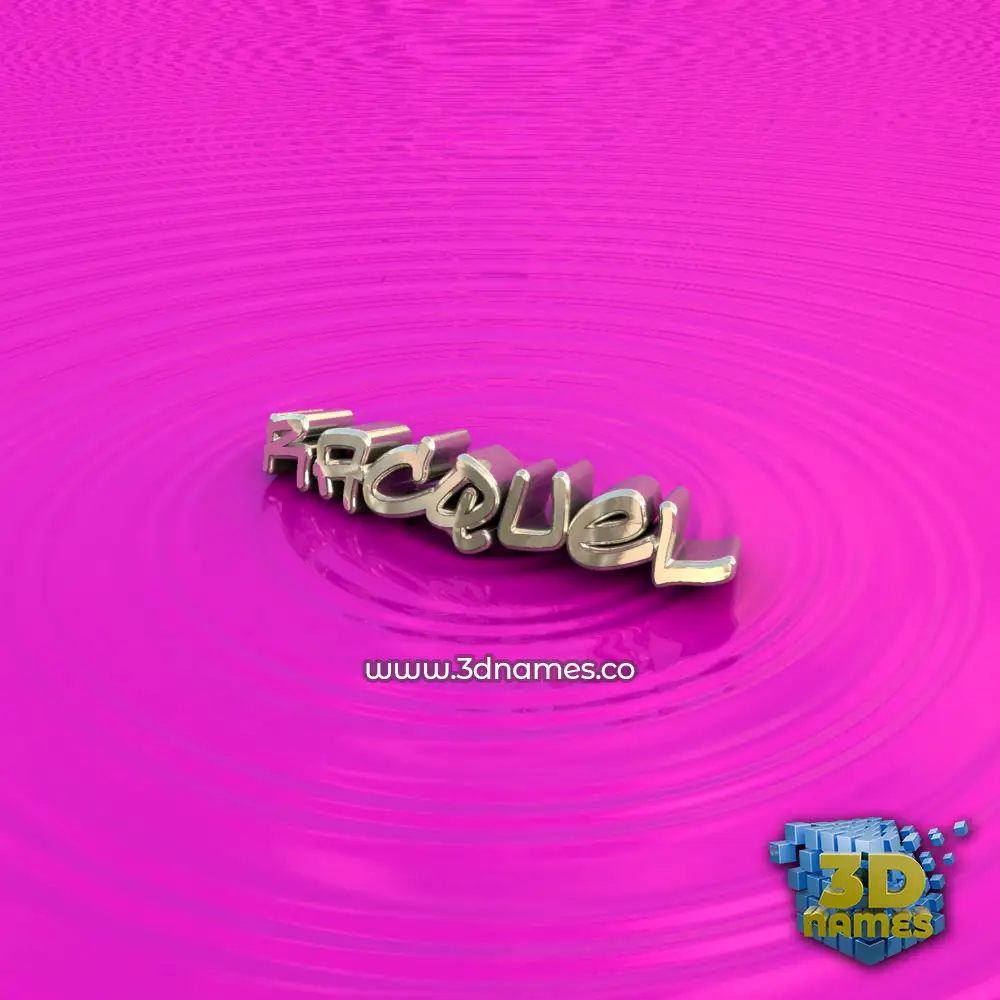 racquel in Pink Graffiti style - 3D name wallpaper