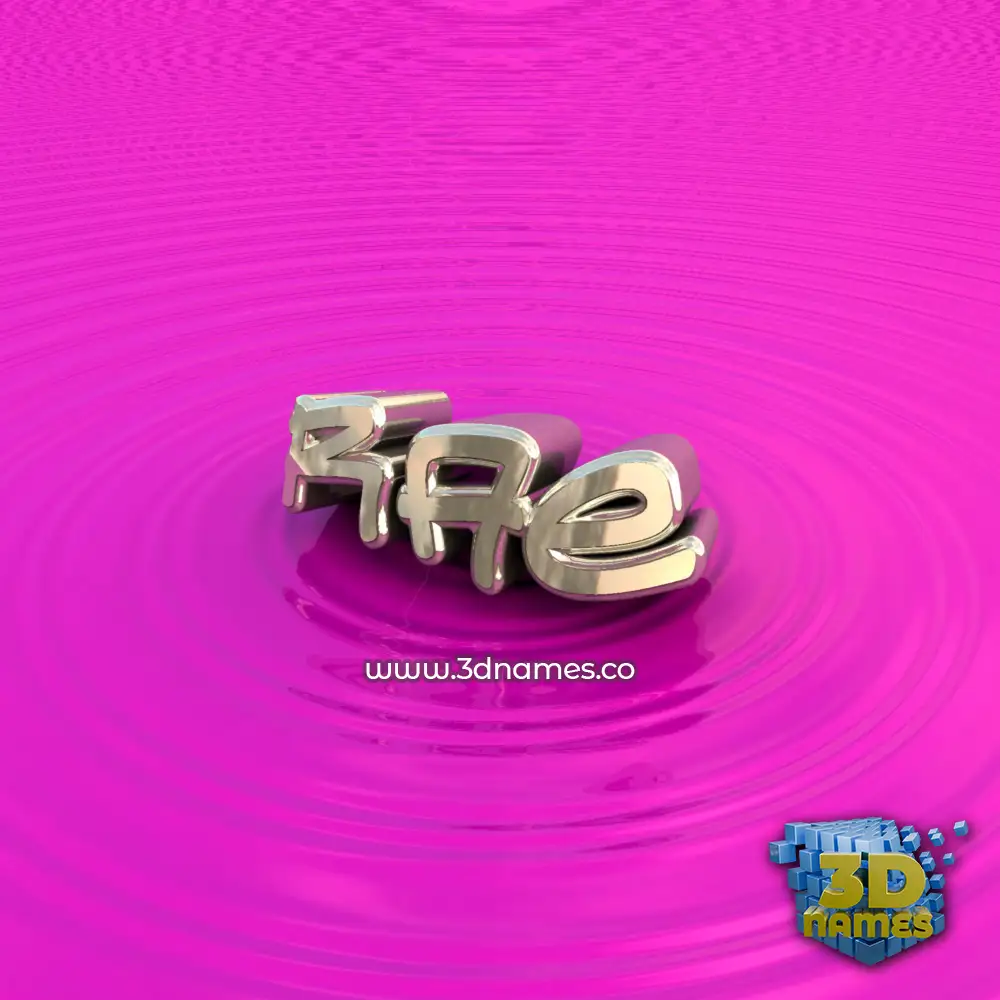 rae in Pink Graffiti style - 3D name wallpaper